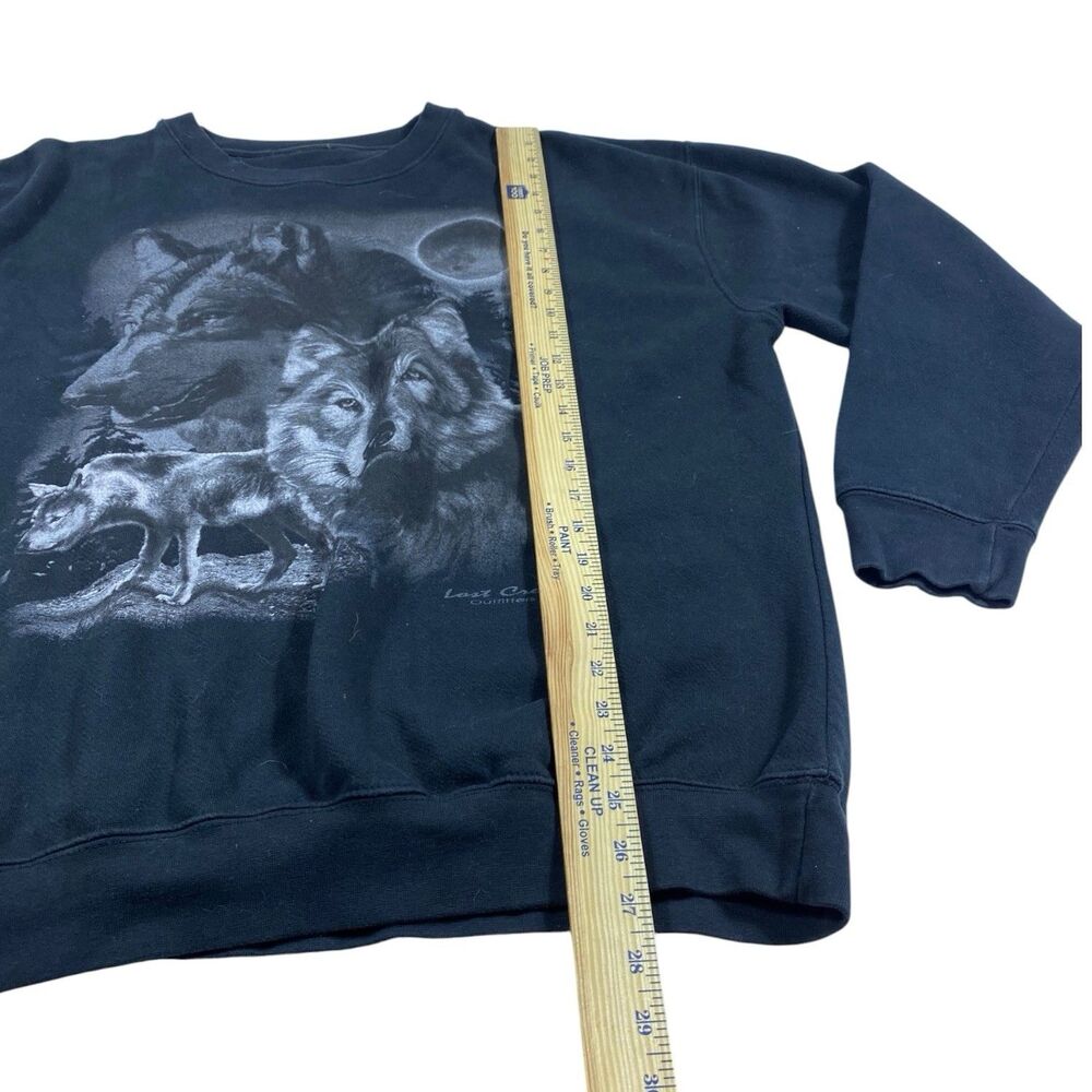 Lost Creek Outfitters Sweatshirt Mens XL Wolf Pullover Crewneck Nature Moon - Picture 7 of 8
